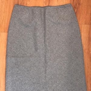 J.Crew gray wool/poly/spandex blend pull on skirt
